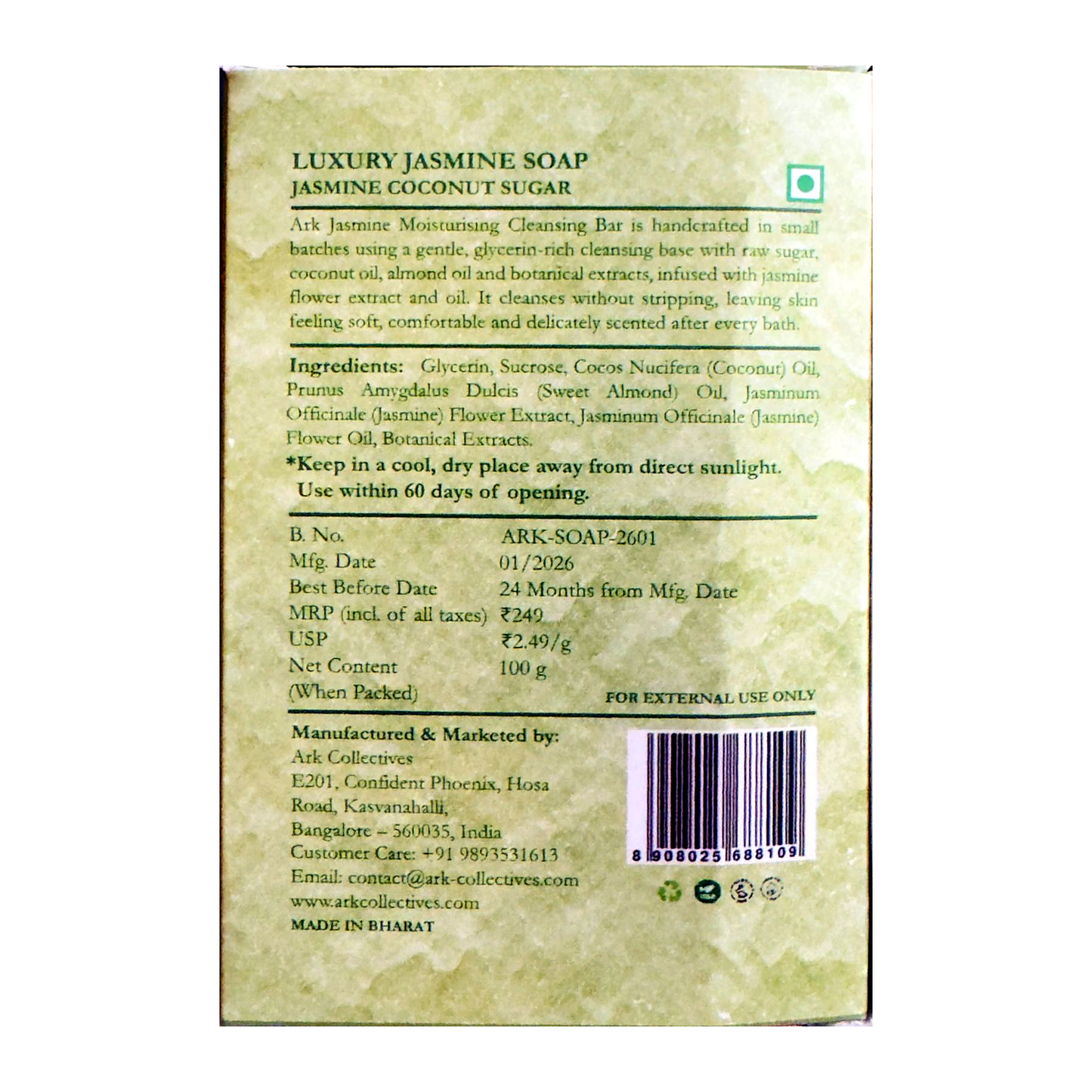 Jasmine cleansing bar