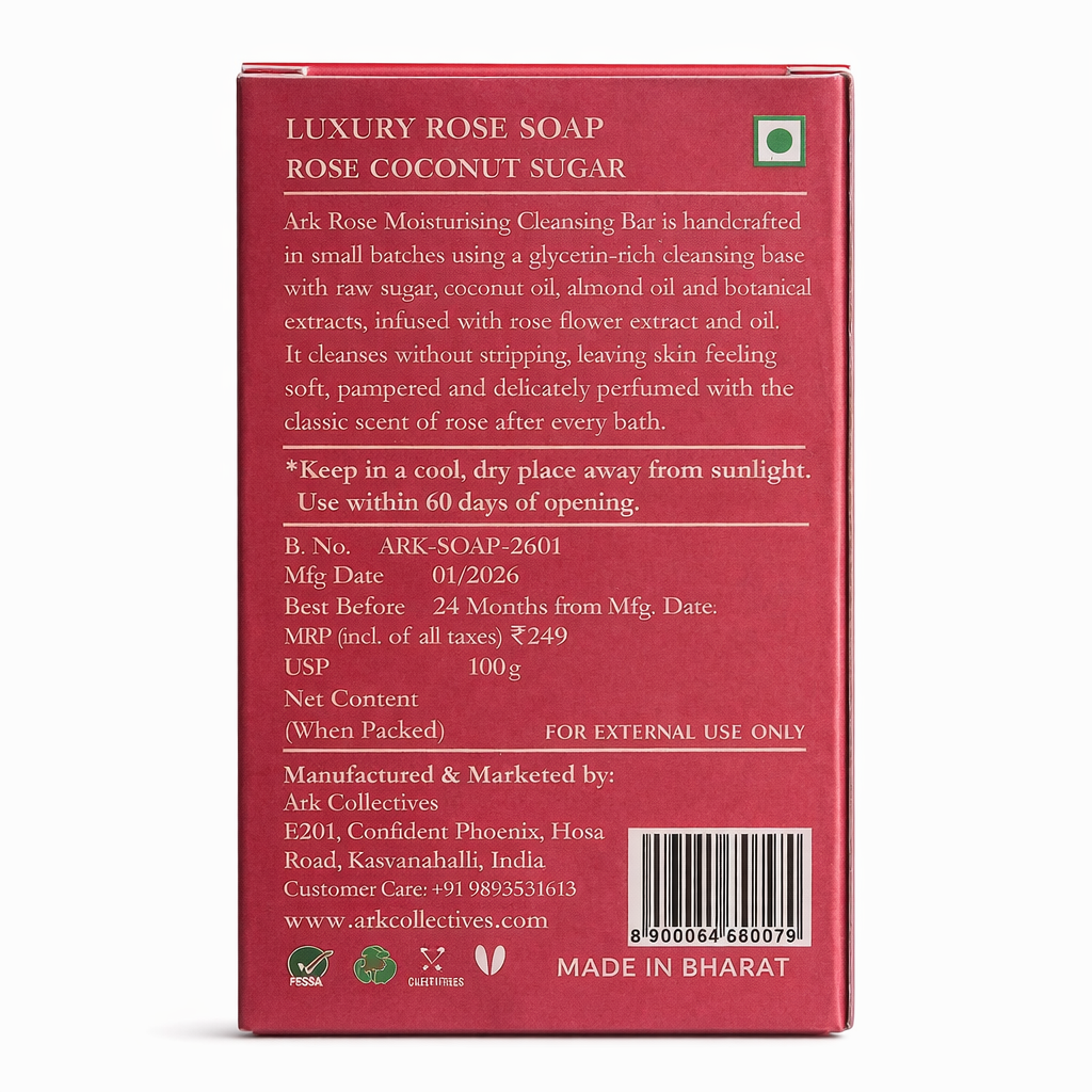 Rose cleansing bar